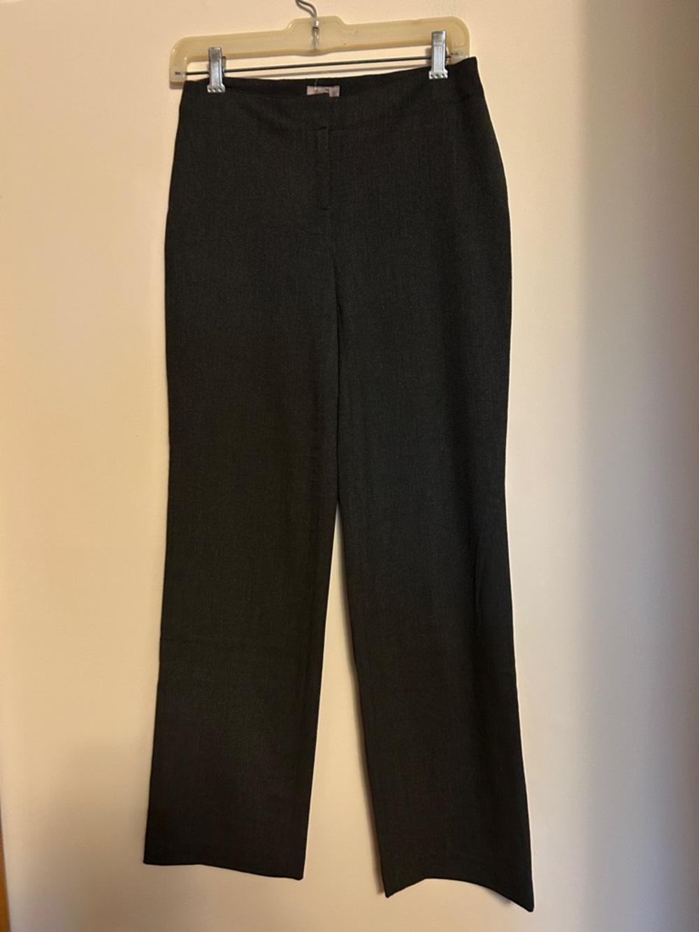 J Jill dark grey polyesyer/viscoebdress pant zip front back pockets NWT  size 2P